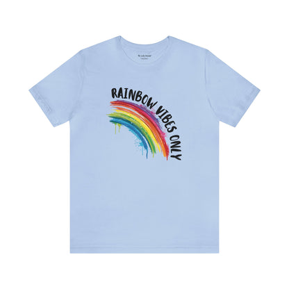 Rainbow Vibes Only - Unisex T-Shirt - T-Shirt - The Lucky Wombat