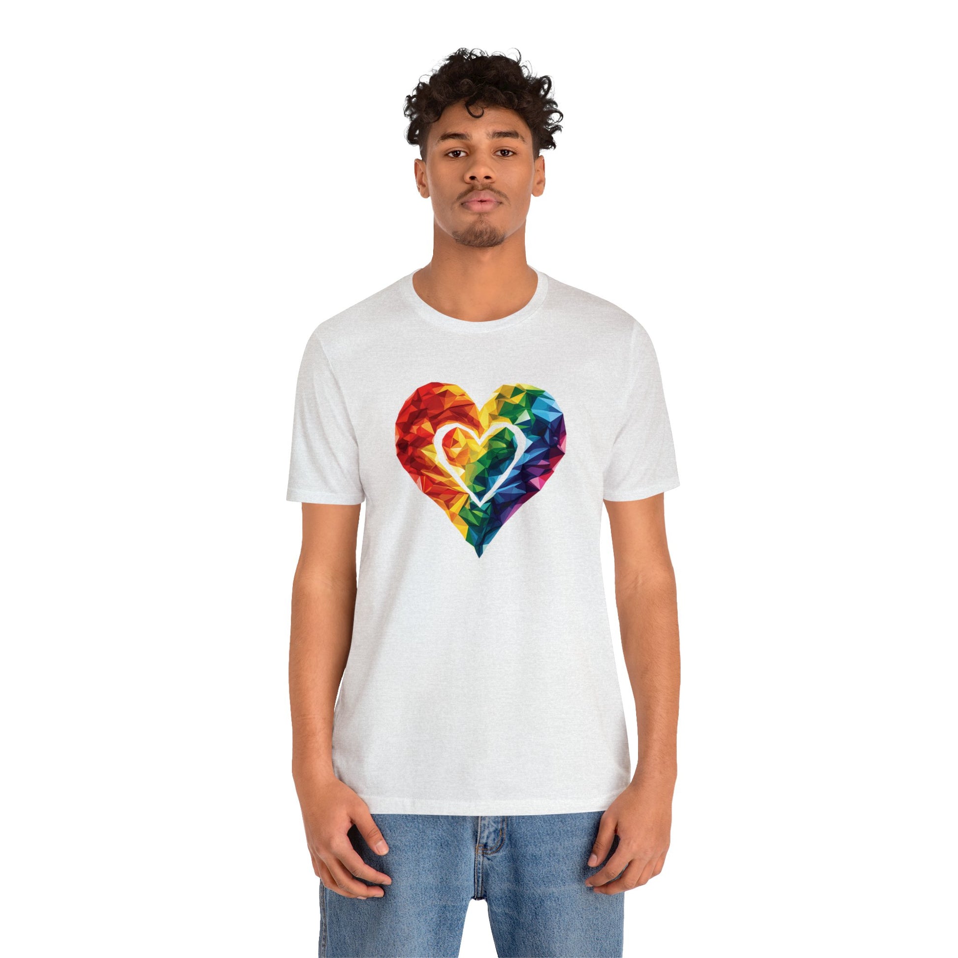 Polygon Heart - Unisex T-shirt - T-Shirt - The Lucky Wombat