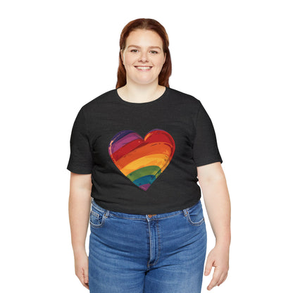 Cartoon Rainbow Heart - Unisex T-shirt