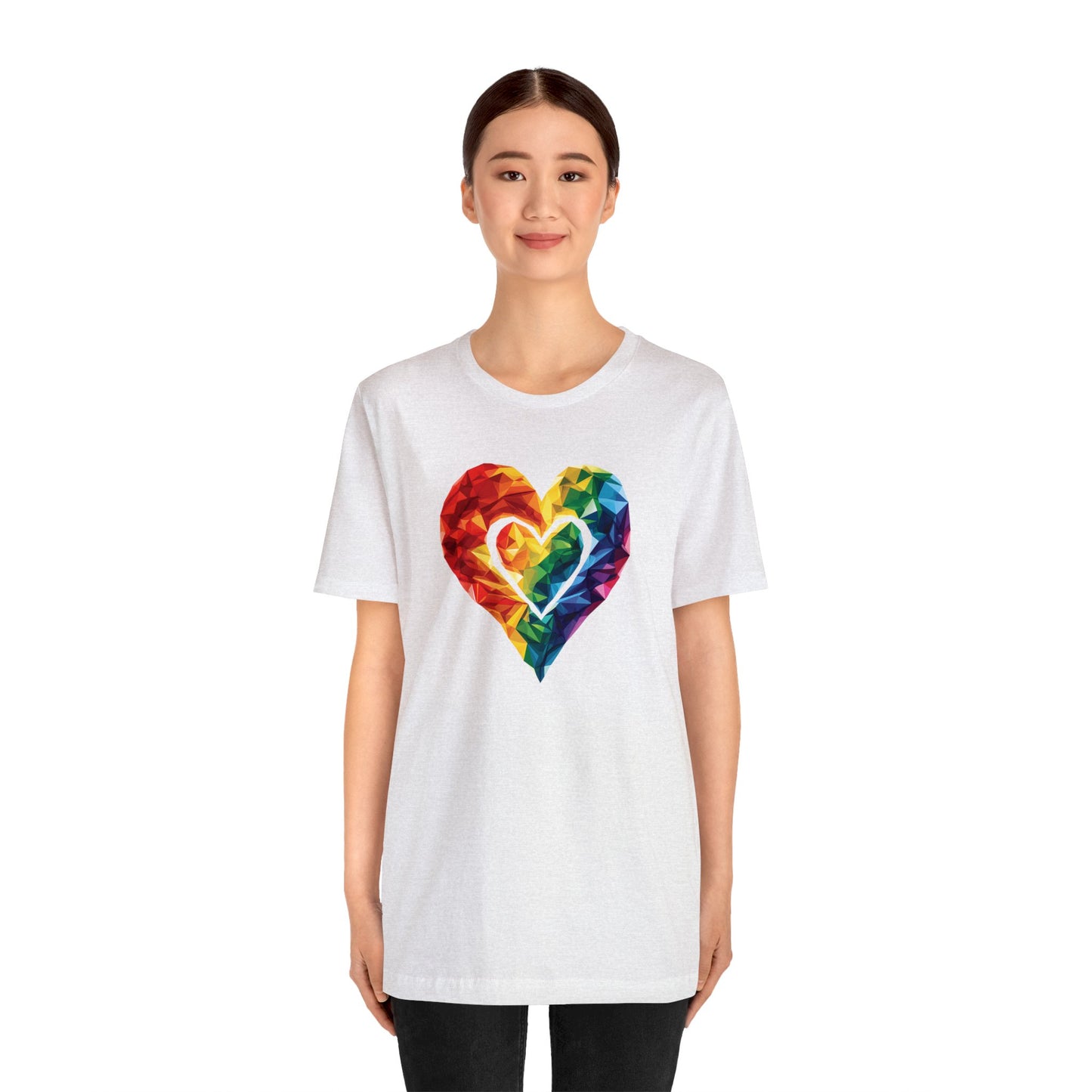 Polygon Heart - Unisex T-shirt - T-Shirt - The Lucky Wombat