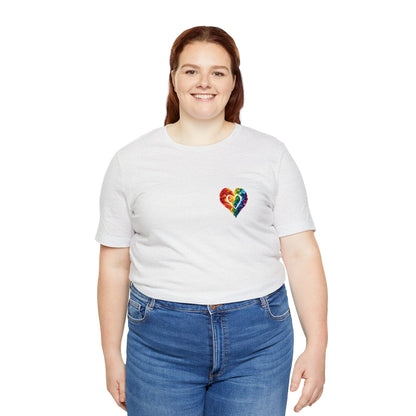 Small Polygon Heart - Unisex T-Shirt - T-Shirt - The Lucky Wombat