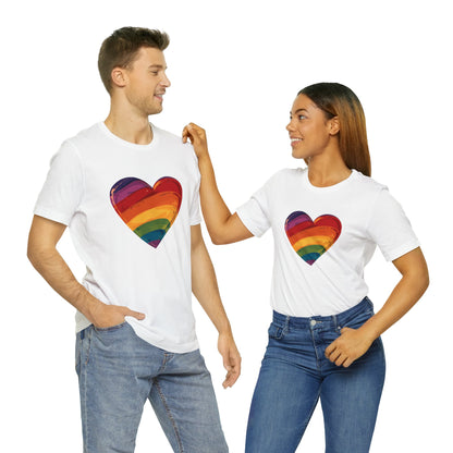 Cartoon Rainbow Heart - Unisex T-shirt