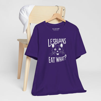 LGBTQ T-shirt - Lesbians Eat What Unisex Tee