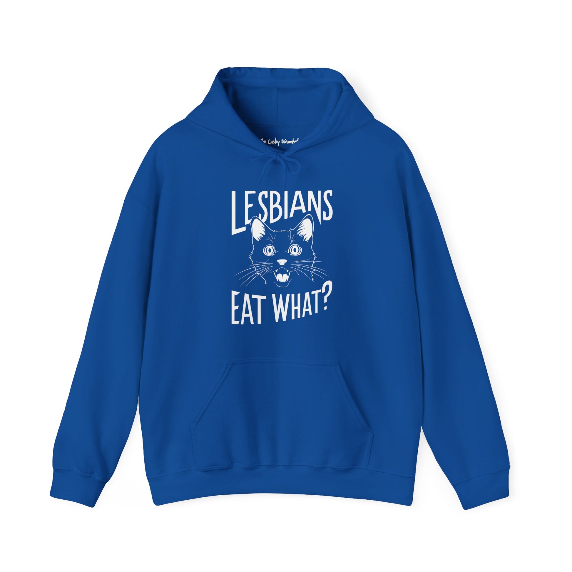 LGBTQ Hoodie - Lesbians Eat What - Hoodie - The Lucky Wombat