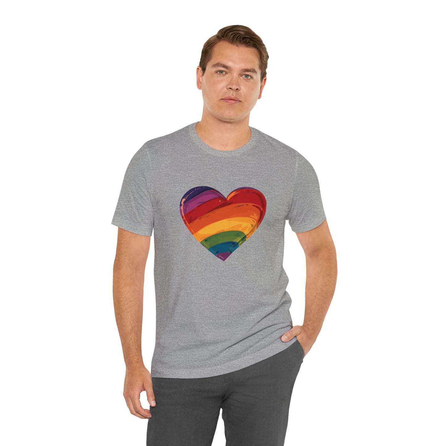 Cartoon Rainbow Heart - Unisex T-shirt