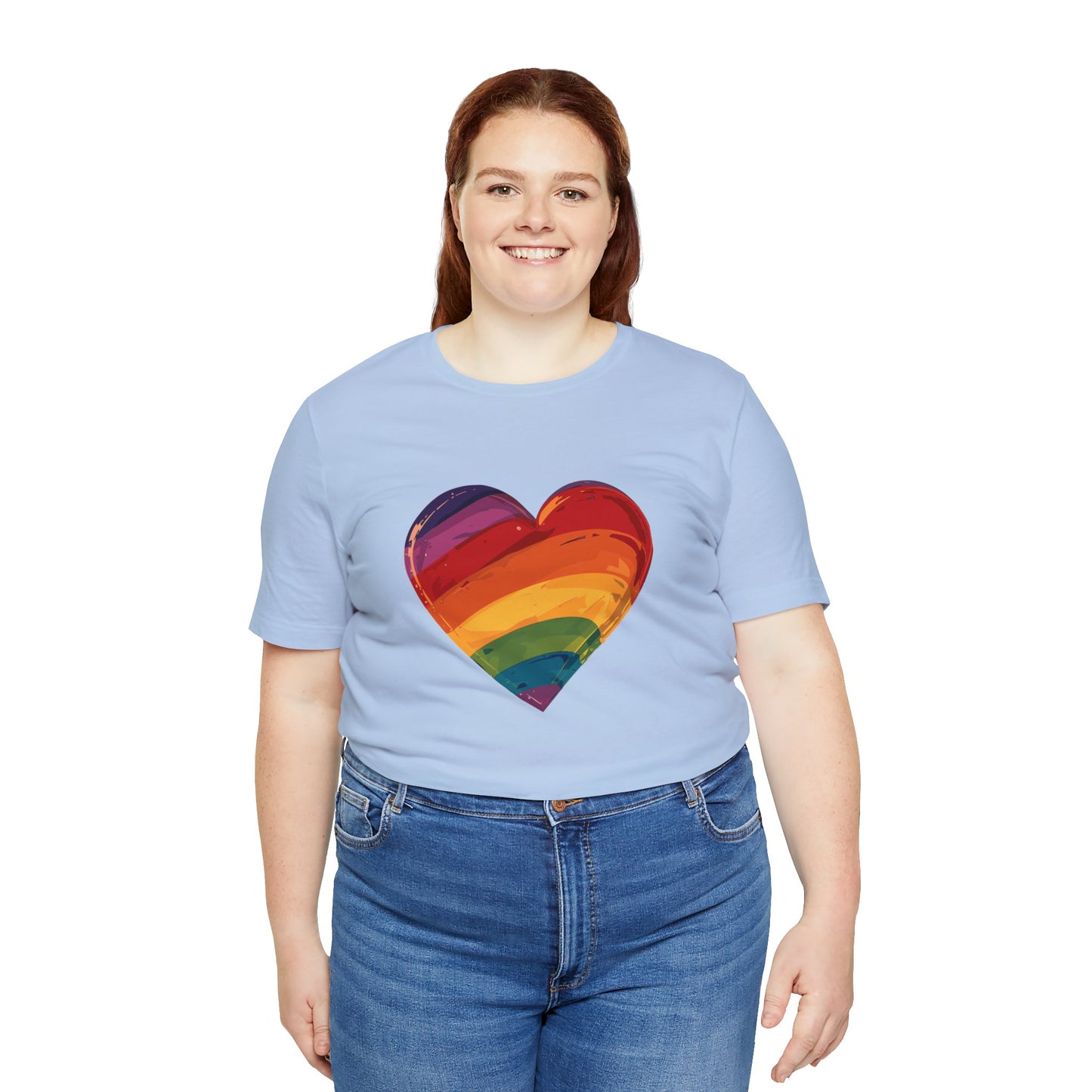 Cartoon Rainbow Heart - Unisex T-shirt