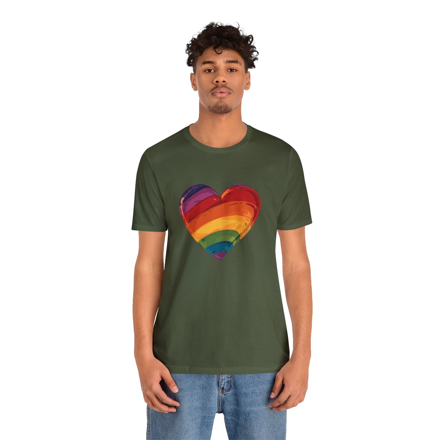 Cartoon Rainbow Heart - Unisex T-shirt