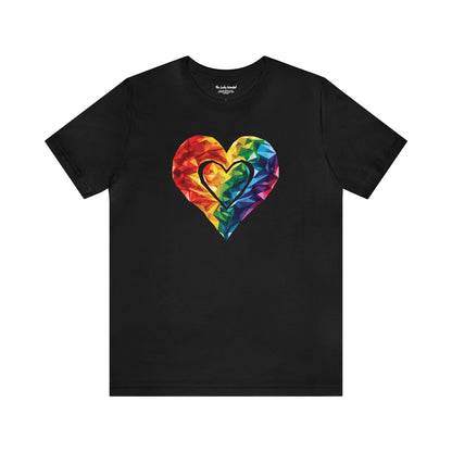 Polygon Heart - Unisex T-shirt - T-Shirt - The Lucky Wombat