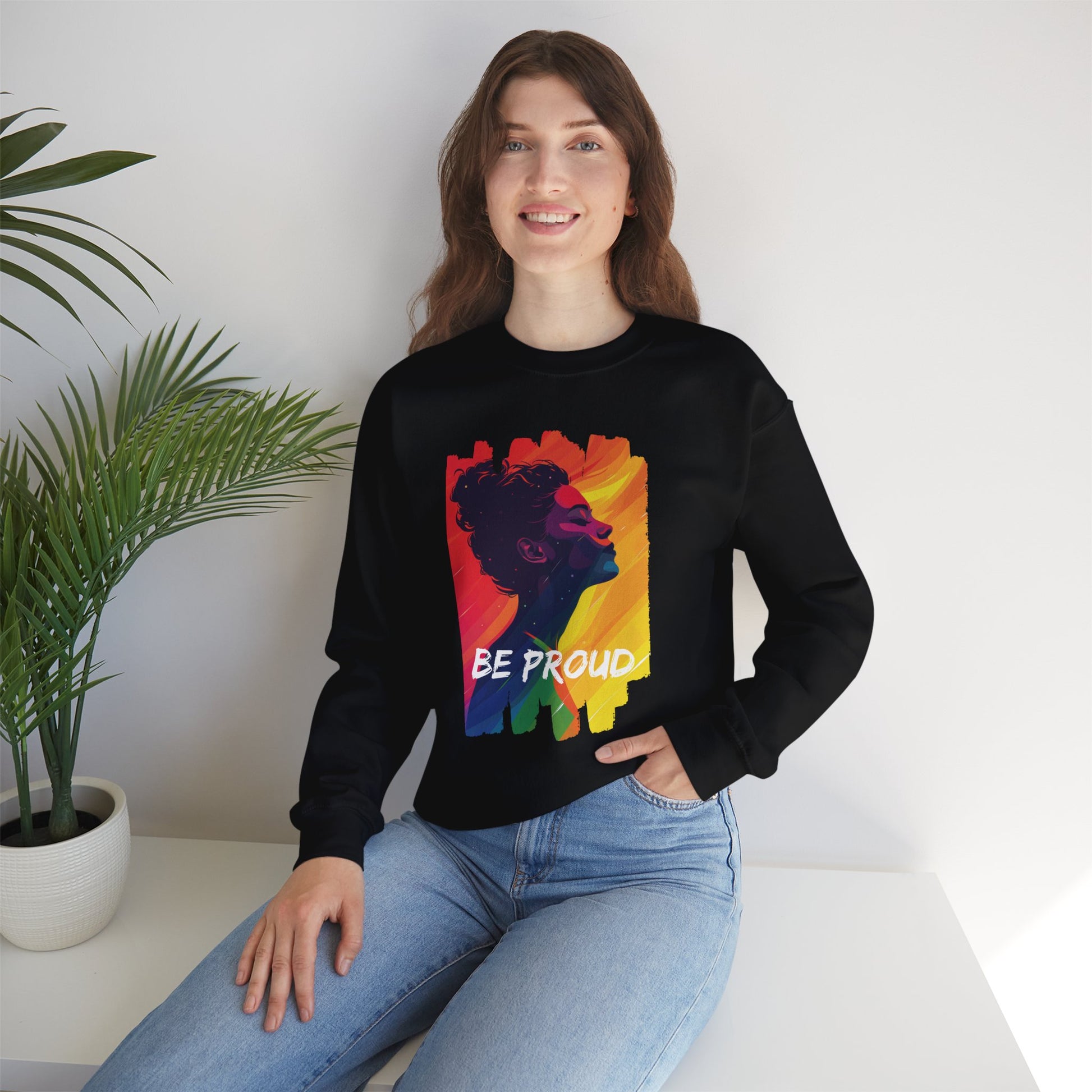 Be Proud V002 Unisex Sweatshirt - Sweatshirt - The Lucky Wombat