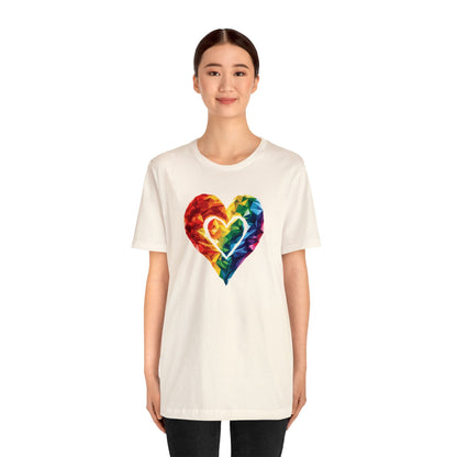 Polygon Heart - Unisex T-shirt - T-Shirt - The Lucky Wombat