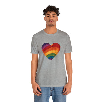 Cartoon Rainbow Heart - Unisex T-shirt