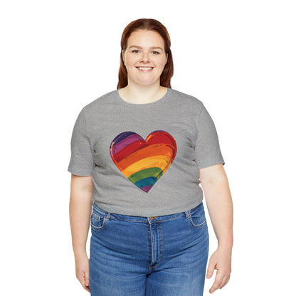 Cartoon Rainbow Heart - Unisex T-shirt