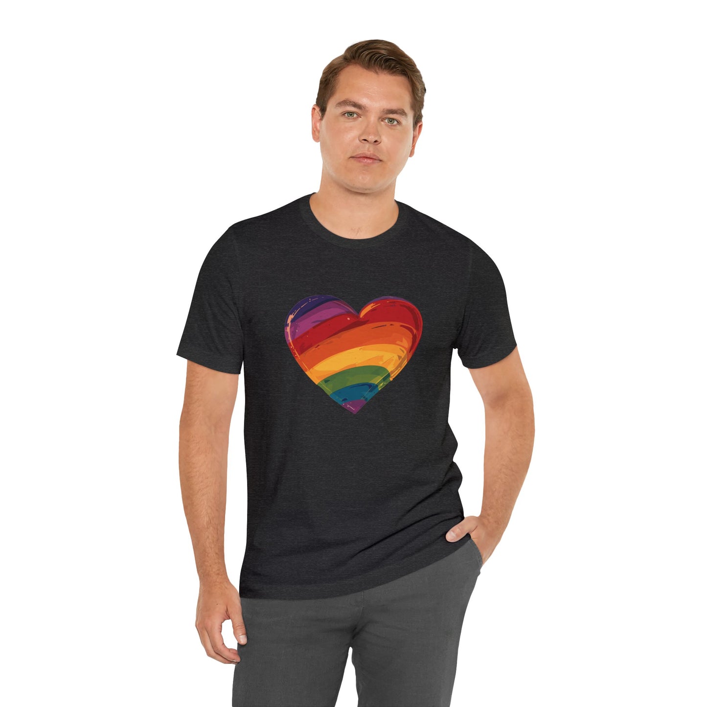 Cartoon Rainbow Heart - Unisex T-shirt