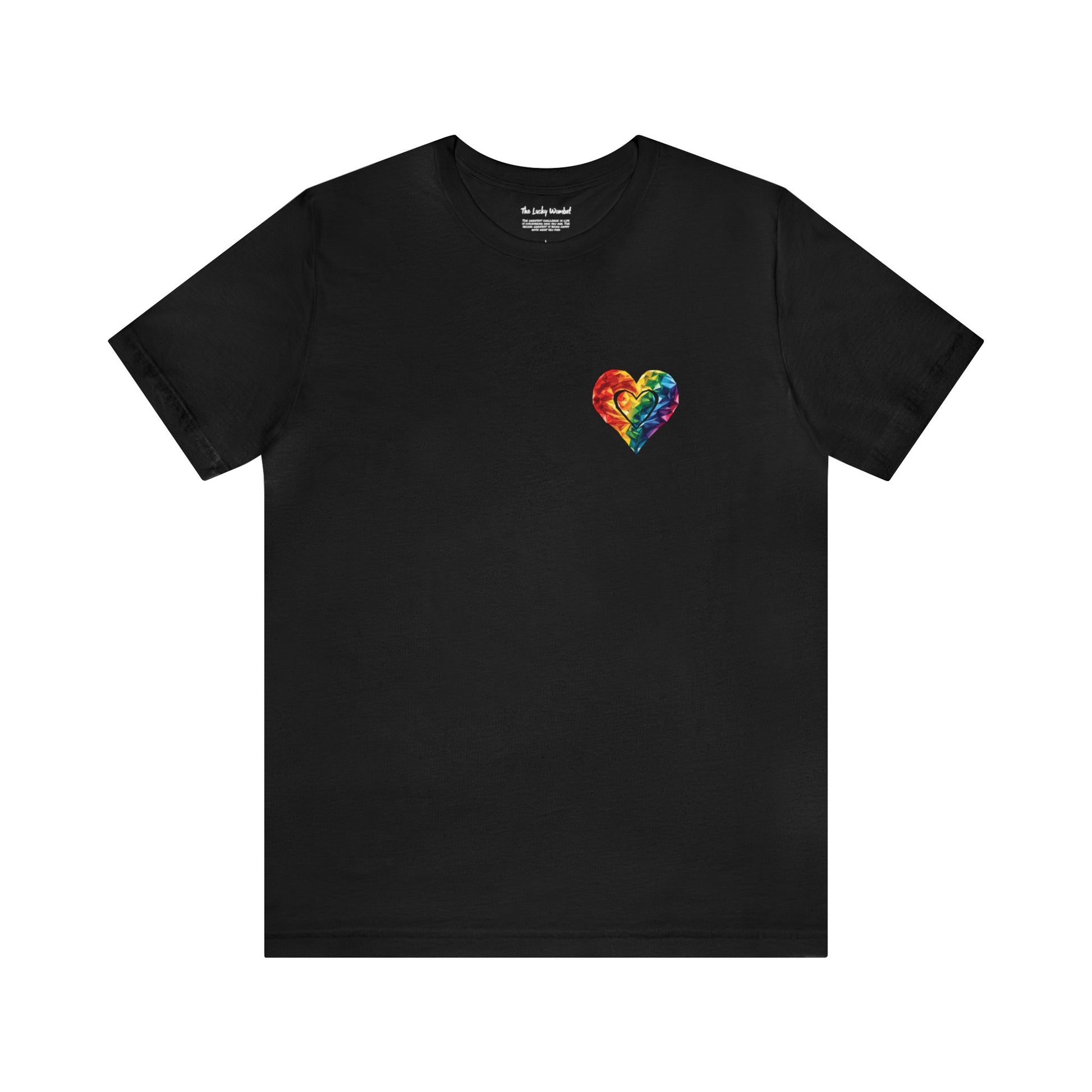 Small Polygon Heart - Unisex T-Shirt - T-Shirt - The Lucky Wombat