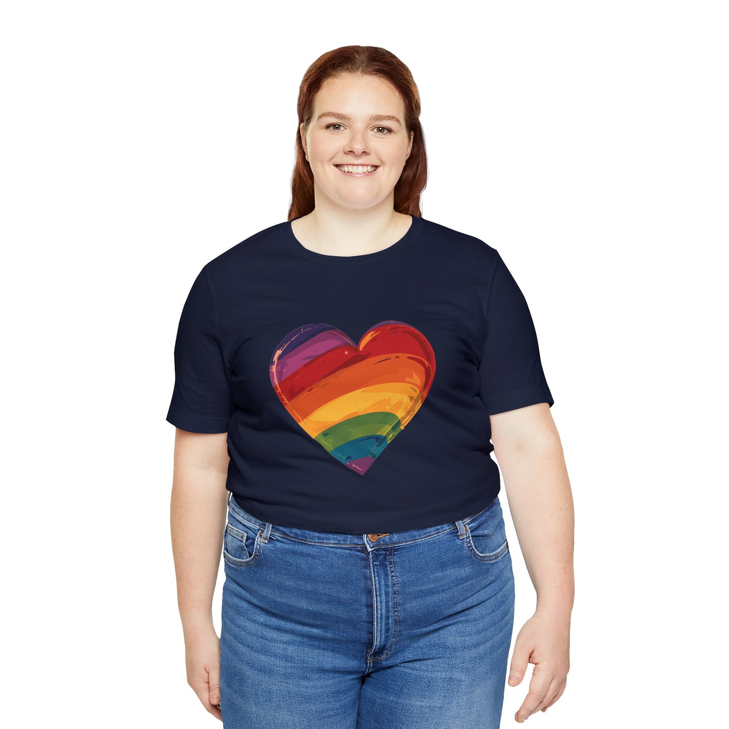 Cartoon Rainbow Heart - Unisex T-shirt