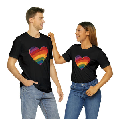 Cartoon Rainbow Heart - Unisex T-shirt