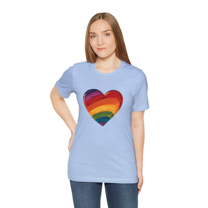 Cartoon Rainbow Heart - Unisex T-shirt