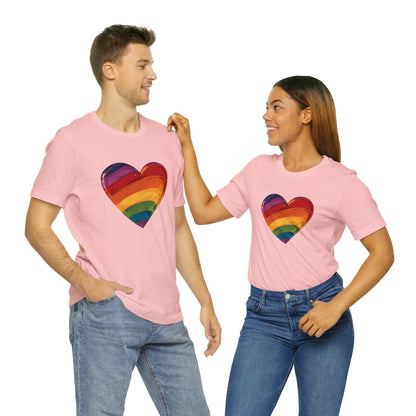 Cartoon Rainbow Heart - Unisex T-shirt