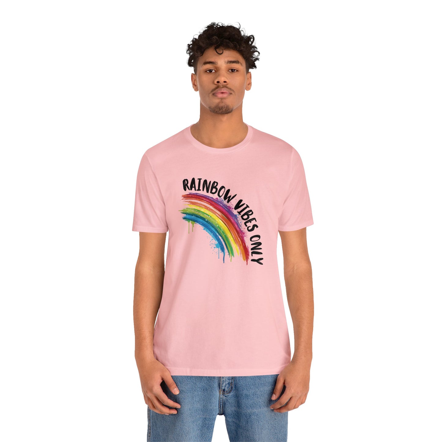 Rainbow Vibes Only - Unisex T-Shirt - T-Shirt - The Lucky Wombat