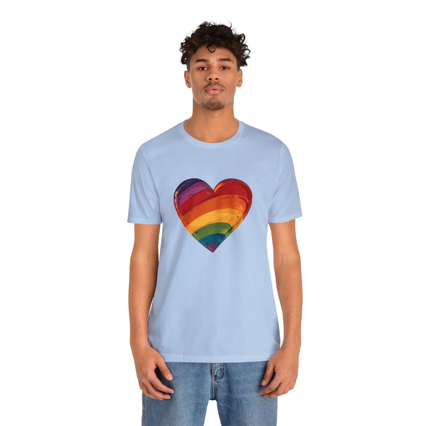 Cartoon Rainbow Heart - Unisex T-shirt