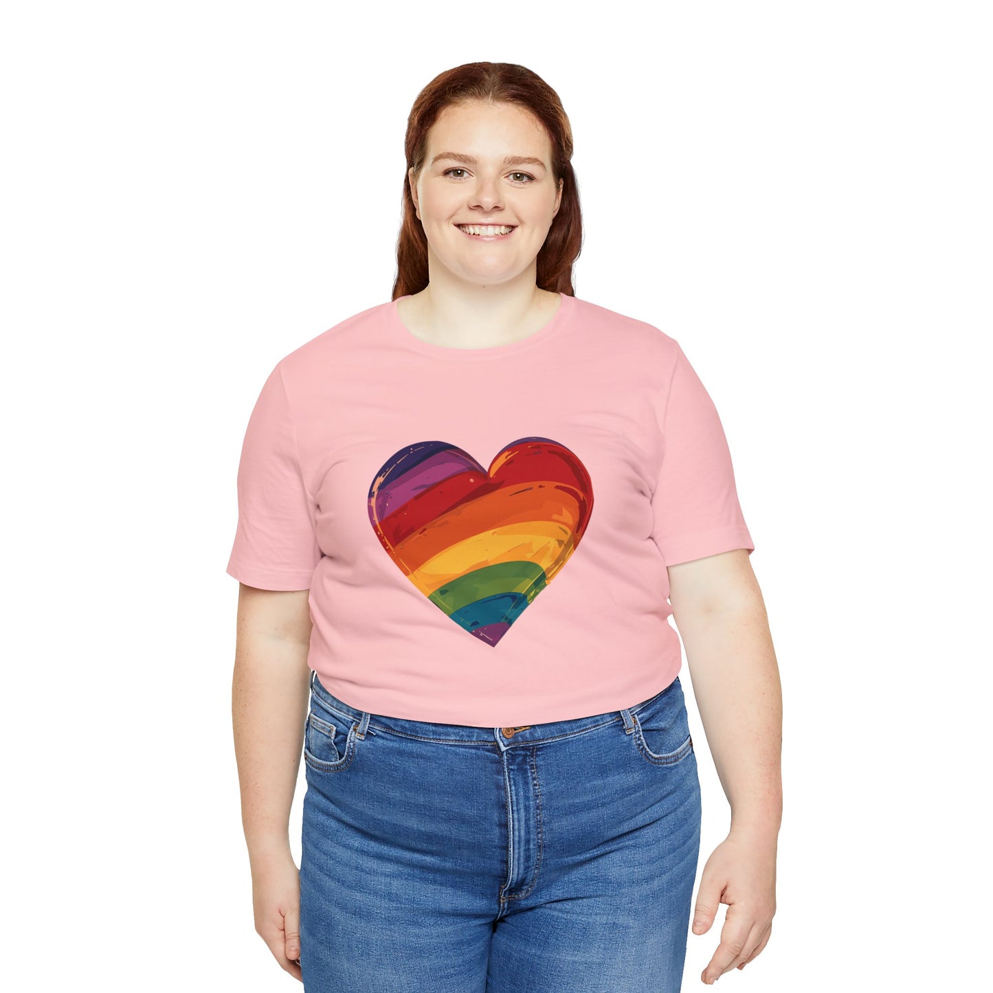 Cartoon Rainbow Heart - Unisex T-shirt