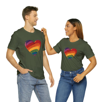 Cartoon Rainbow Heart - Unisex T-shirt