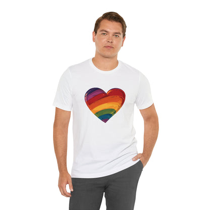 Cartoon Rainbow Heart - Unisex T-shirt