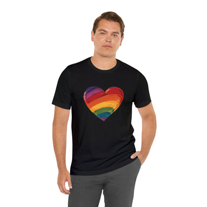 Cartoon Rainbow Heart - Unisex T-shirt