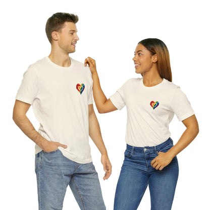 Small Polygon Heart - Unisex T-Shirt - T-Shirt - The Lucky Wombat