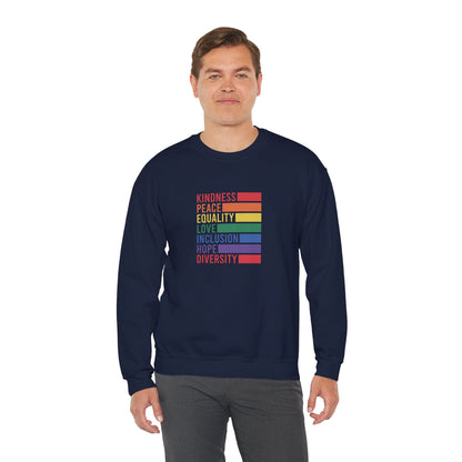 Kindness Peace Sweatshirt - Sweatshirt - The Lucky Wombat