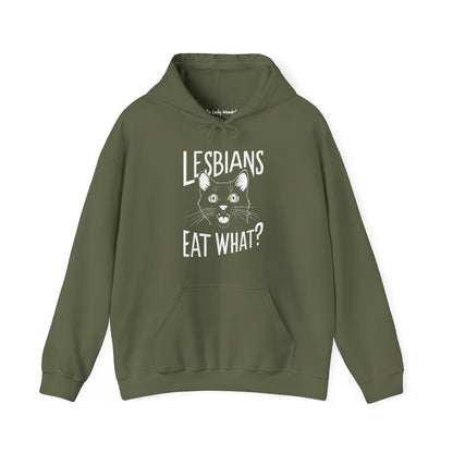 LGBTQ Hoodie - Lesbians Eat What - Hoodie - The Lucky Wombat