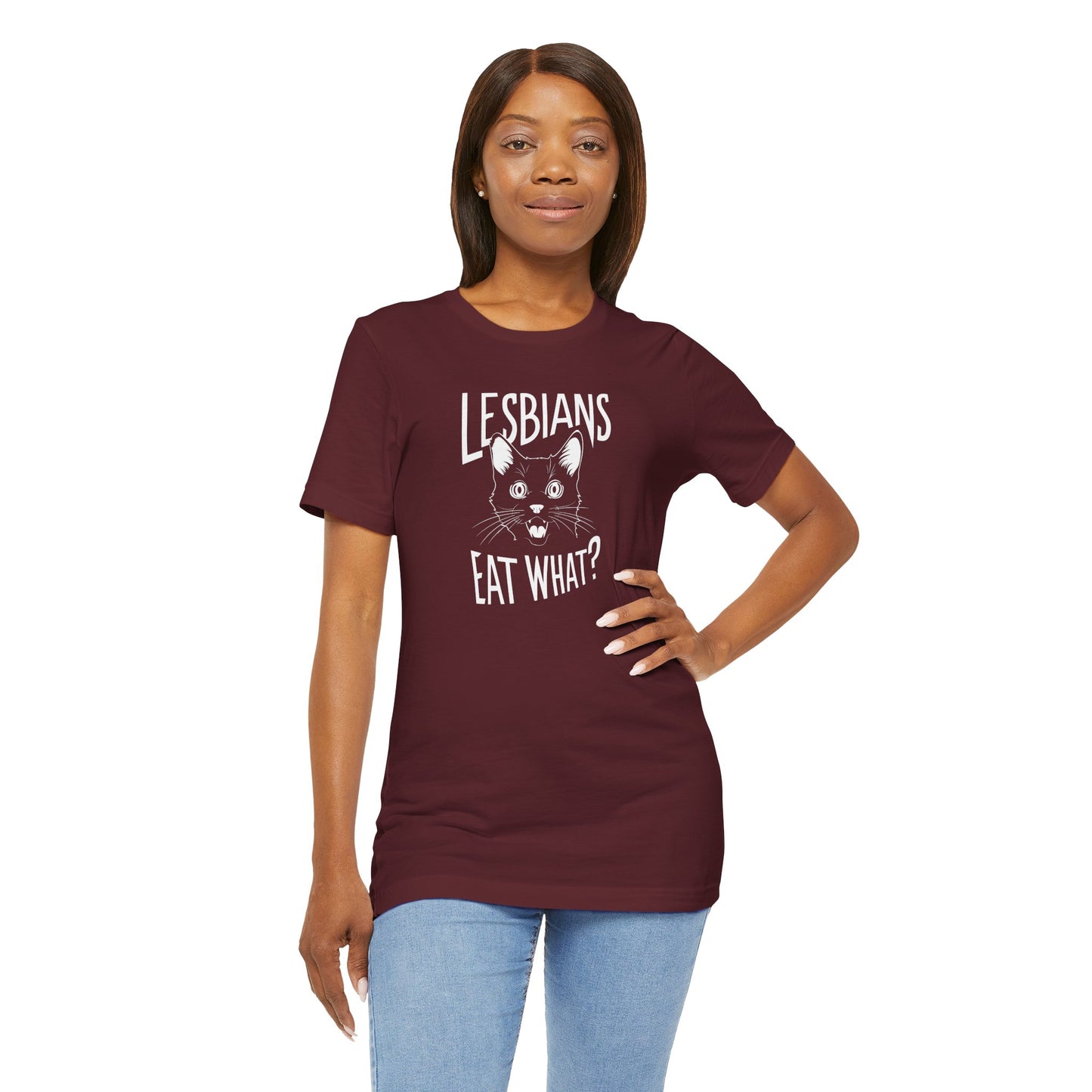 LGBTQ T-shirt - Lesbians Eat What Unisex Tee