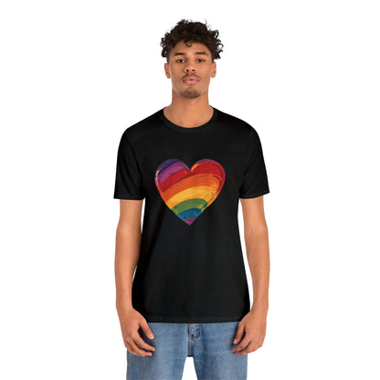 Cartoon Rainbow Heart - Unisex T-shirt