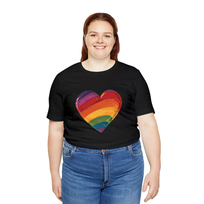 Cartoon Rainbow Heart - Unisex T-shirt