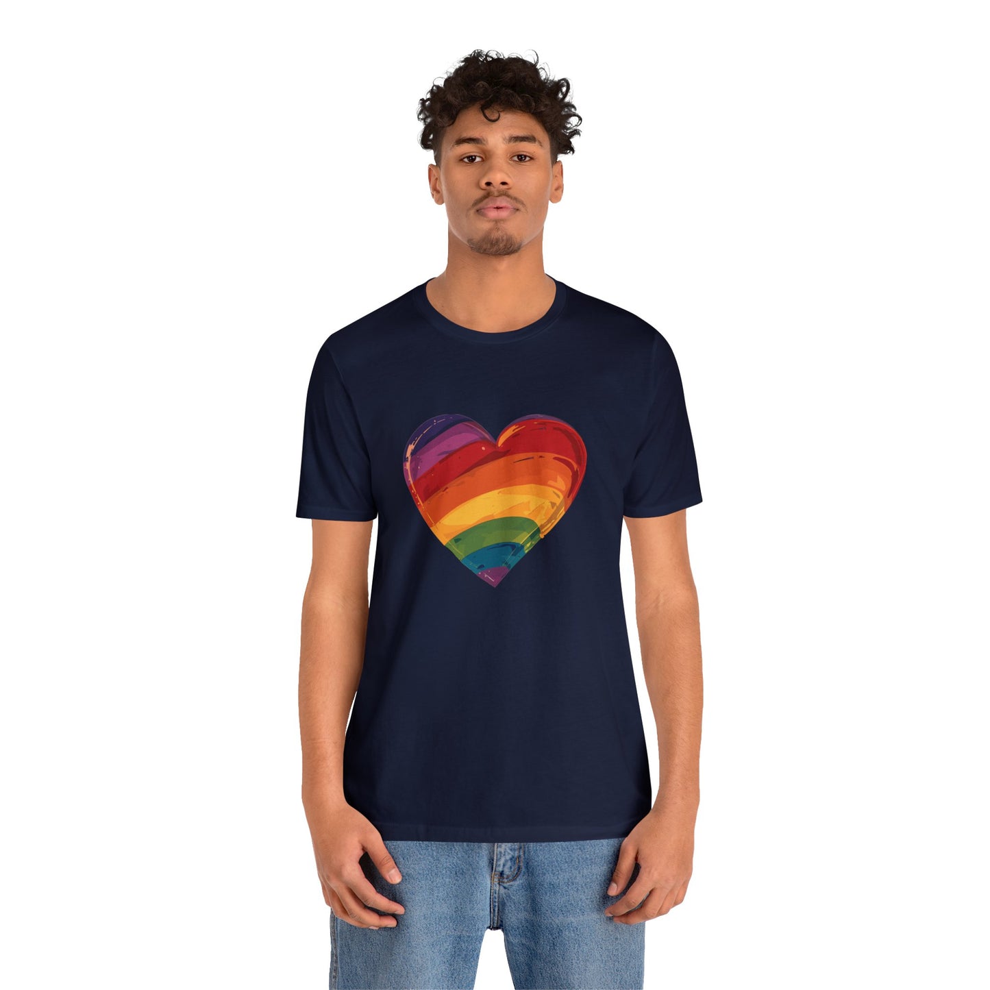 Cartoon Rainbow Heart - Unisex T-shirt