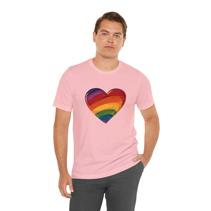 Cartoon Rainbow Heart - Unisex T-shirt