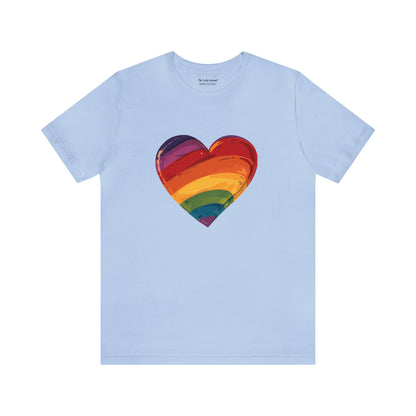 Cartoon Rainbow Heart - Unisex T-shirt