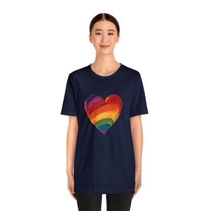 Cartoon Rainbow Heart - Unisex T-shirt