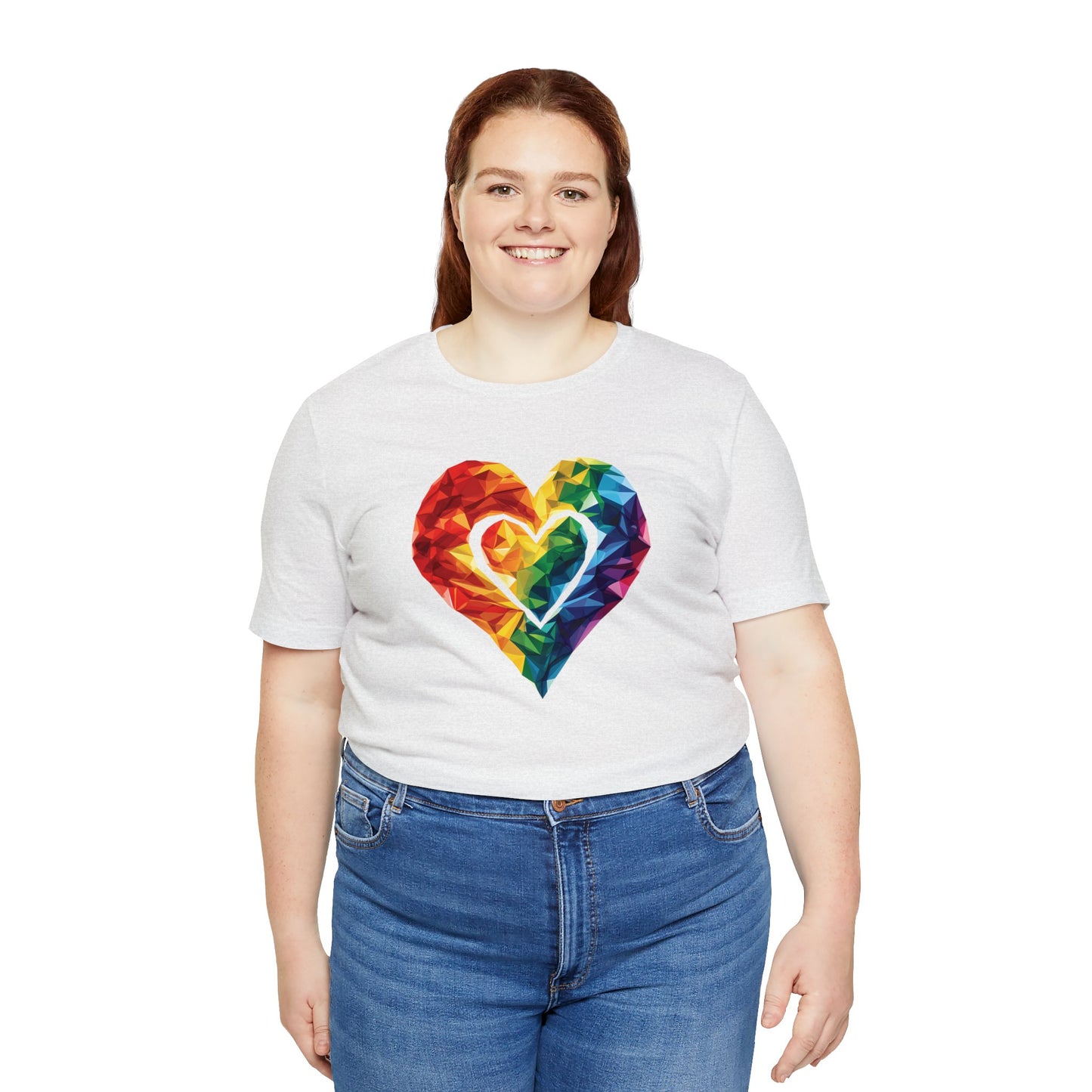 Polygon Heart - Unisex T-shirt - T-Shirt - The Lucky Wombat