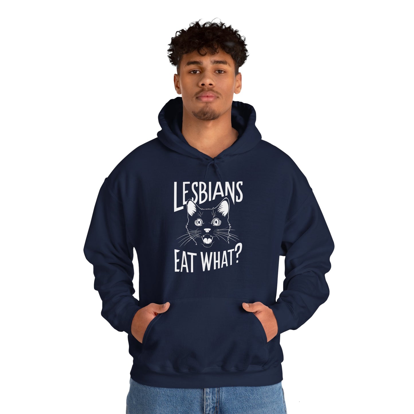 LGBTQ Hoodie - Lesbians Eat What - Hoodie - The Lucky Wombat