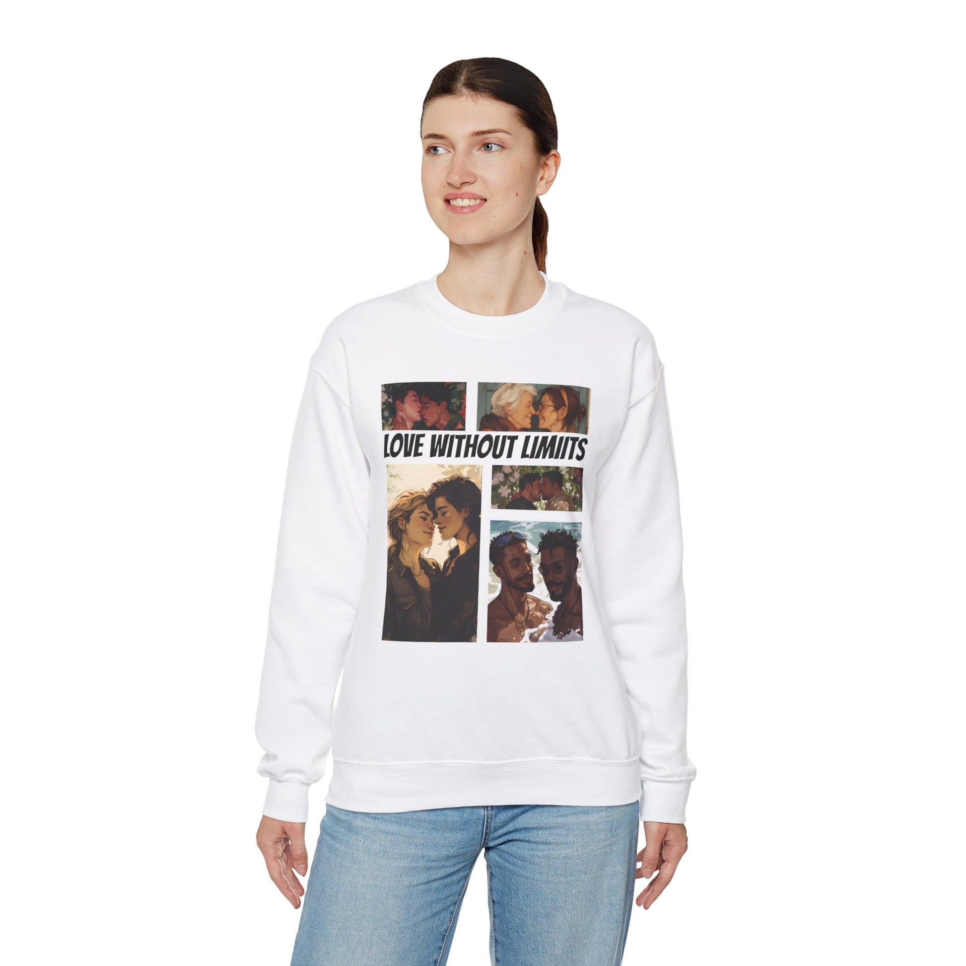 Love Without Limits - V003 - Unisex Sweatshirt - Sweatshirt - The Lucky Wombat