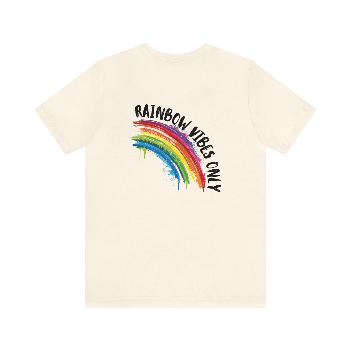 Rainbow Vibes Only - Unisex T-Shirt - T-Shirt - The Lucky Wombat