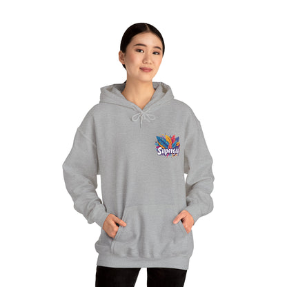 Supergay | heart - side print - Unisex Hoodie - Hoodie - The Lucky Wombat