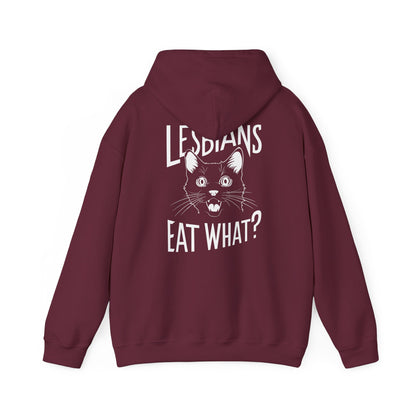 LGBTQ Hoodie - Lesbians Eat What - Hoodie - The Lucky Wombat