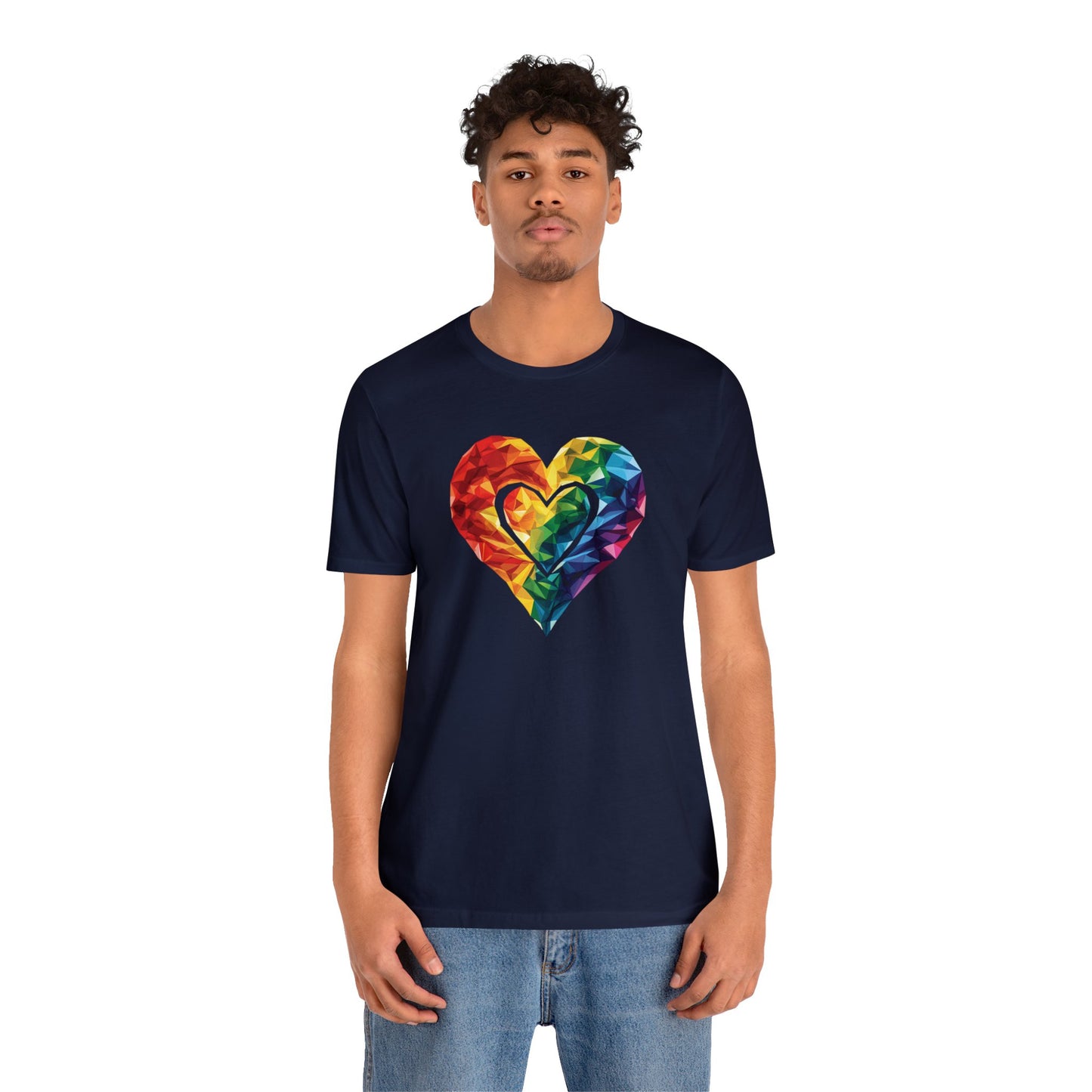 Polygon Heart - Unisex T-shirt - T-Shirt - The Lucky Wombat