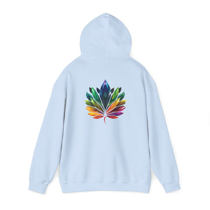 Rainbow - Coloured Leaf - Unisex Hoodie - Hoodie - The Lucky Wombat