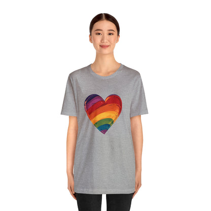 Cartoon Rainbow Heart - Unisex T-shirt