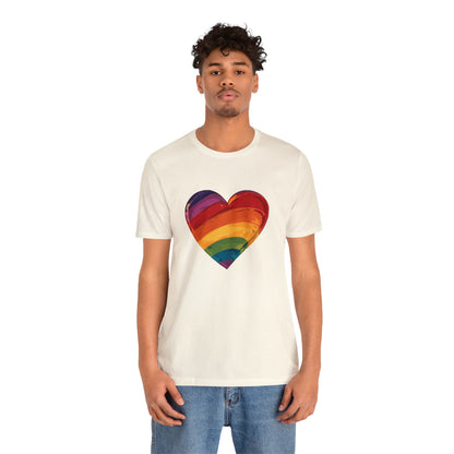 Cartoon Rainbow Heart - Unisex T-shirt