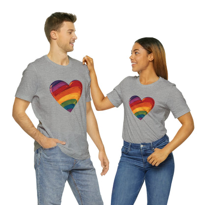 Cartoon Rainbow Heart - Unisex T-shirt