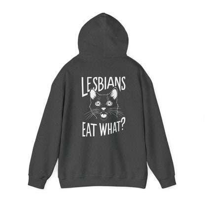 LGBTQ Hoodie - Lesbians Eat What - Hoodie - The Lucky Wombat